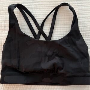 lululemon athletica Black Camo Energy Bra